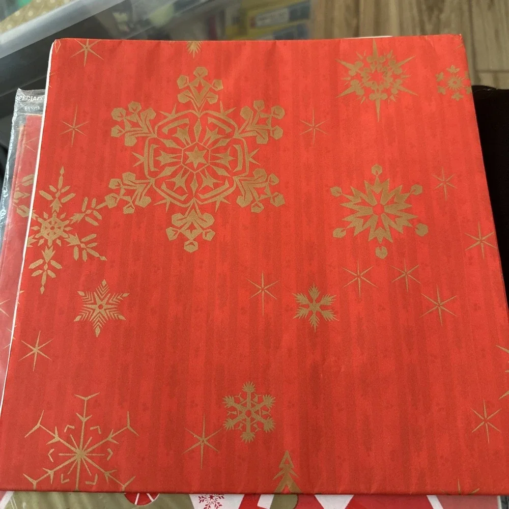 Beautiful Vintage Wrapping Paper 20x30 Sheets Only 12 Sheets 1960 Christmas